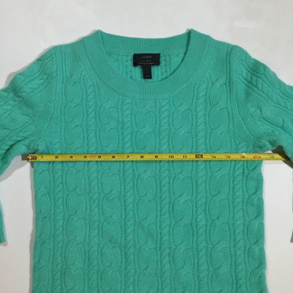 J.Crew Sz S 100% Italian Cashmere Cable Sweater - Picture 5 of 8